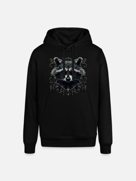 Raccoon - Stanley/Stella SOUNDER Unisex Hoodie - black