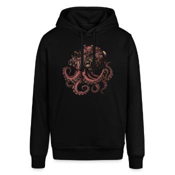 Steampunk Kraken - Sweat à capuche SOUNDER Stanley/Stella Unisexe - noir - Devant - Alina (178cm) & Michal (187cm)