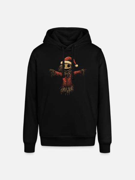 Funny Christmas Scarecrow - Stanley/Stella SOUNDER Unisex Hoodie - black