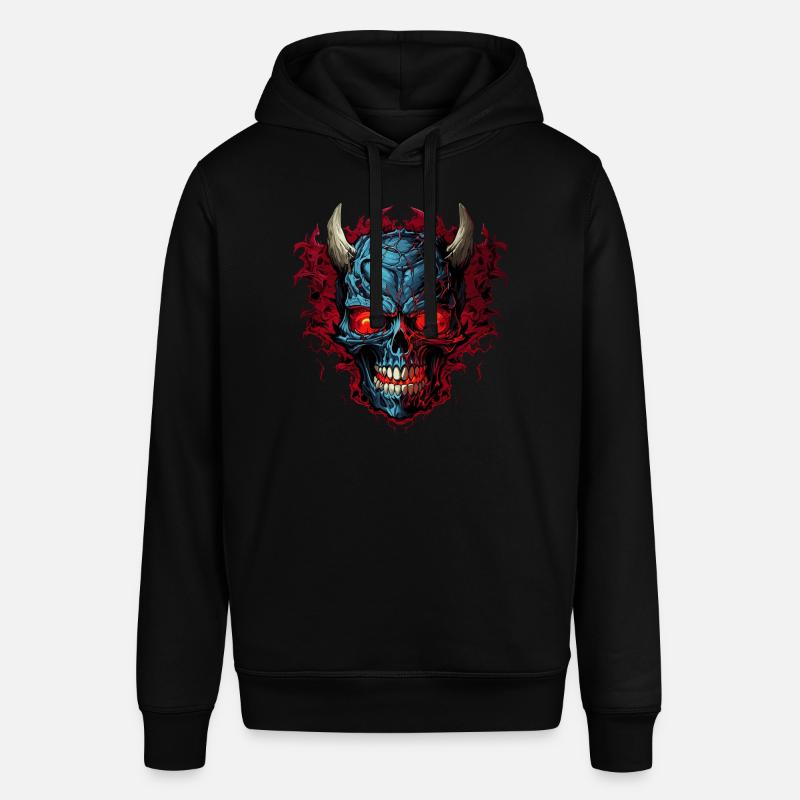 Abstract Devil Satan Skeleton Demons - Stanley/Stella SOUNDER Unisex Hoodie - black