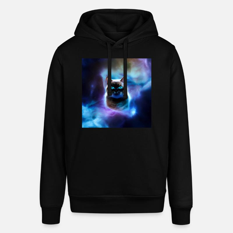 Chat dans l’espace - Sweat à capuche SOUNDER Stanley/Stella Unisexe - noir