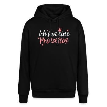 Ich bin eine Prinzessin Partnershirt - Stanley/Stella Unisex Hoodie SOUNDER - Schwarz - Vorne - Alina (178cm) & Michal (187cm)