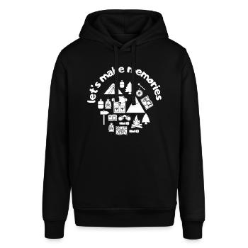 | de camping faisons des souvenirs - Sweat à capuche SOUNDER Stanley/Stella Unisexe - noir - Devant - Alina (178cm) & Michal (187cm)