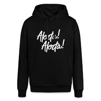 Alerta! Alerta! - Antifascista - Stanley/Stella Unisex Hoodie SOUNDER - Schwarz - Vorne - Alina (178cm) & Michal (187cm)