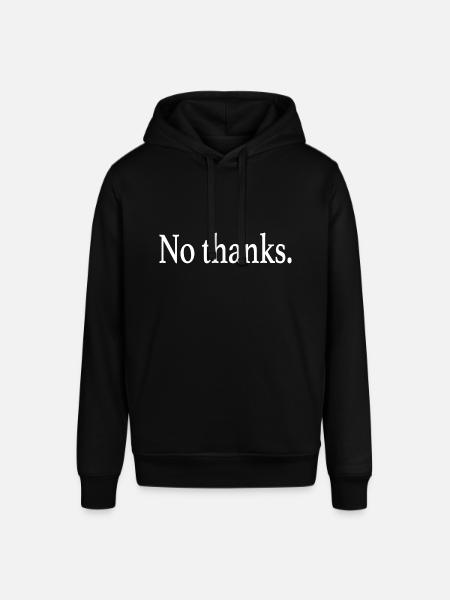 No thanks - Stanley/Stella SOUNDER Unisex Hoodie - black