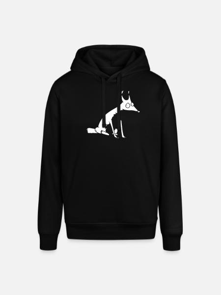 White Fox no 1 - Stanley/Stella SOUNDER Unisex Hoodie - black