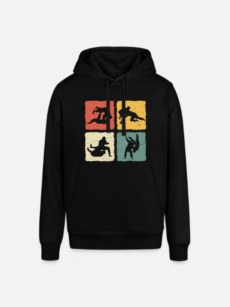 Jiu-Jitsu Retro Jiu Jitsu - Stanley/Stella SOUNDER Unisex Hoodie - black