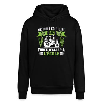Né pour conduire un tracteur cadeau agriculteur - Sweat à capuche SOUNDER Stanley/Stella Unisexe - noir - Devant - Alina (178cm) & Michal (187cm)