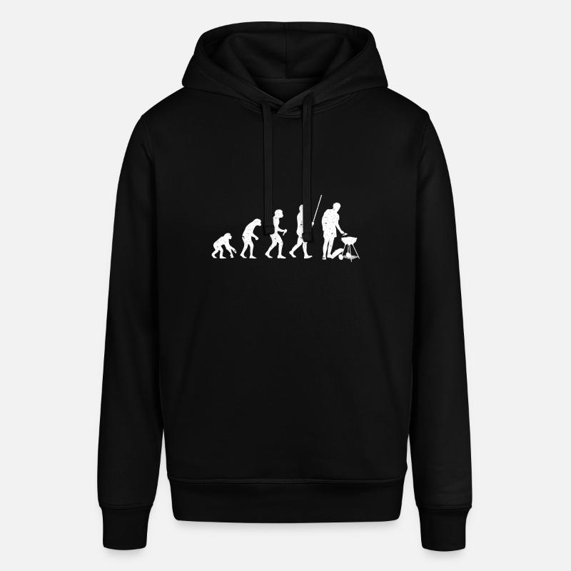 BBQ Evolution Grillen Barbecue Geschenkidee - Stanley/Stella Unisex Hoodie SOUNDER - Schwarz