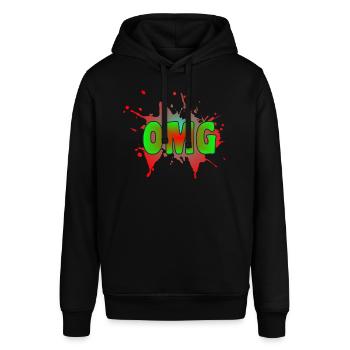 OMG - Stanley/Stella Unisex Hoodie SOUNDER - Schwarz - Vorne - Alina (178cm) & Michal (187cm)