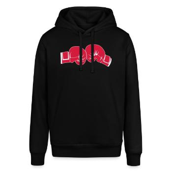 Boxhandschuhe - Stanley/Stella Unisex Hoodie SOUNDER - Schwarz - Vorne - Alina (178cm) & Michal (187cm)