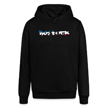 Rostock Graffiti - Stanley/Stella Unisex Hoodie SOUNDER - Schwarz - Vorne - Alina (178cm) & Michal (187cm)