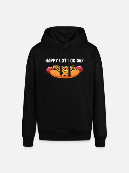 Happy hot dog day - Stanley/Stella SOUNDER Unisex Hoodie - black