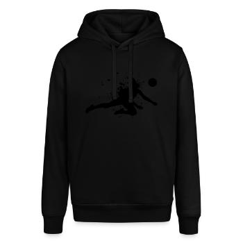 Pallavolo Femminile Volley - Felpa con cappuccio unisex SOUNDER di Stanley/Stella - nero - Fronte - Alina (178cm) & Michal (187cm)