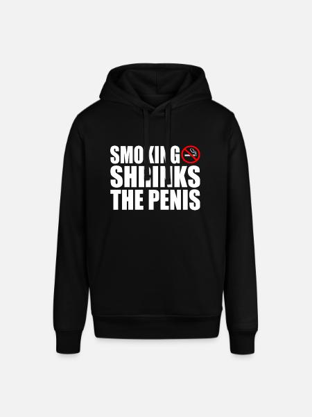 Smoking shrinks the penis - Stanley/Stella SOUNDER Unisex Hoodie - black