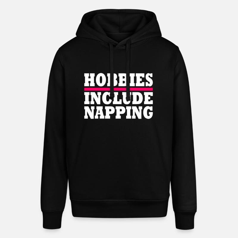 Hobbies include napping - Stanley/Stella Unisex Hoodie SOUNDER - Schwarz