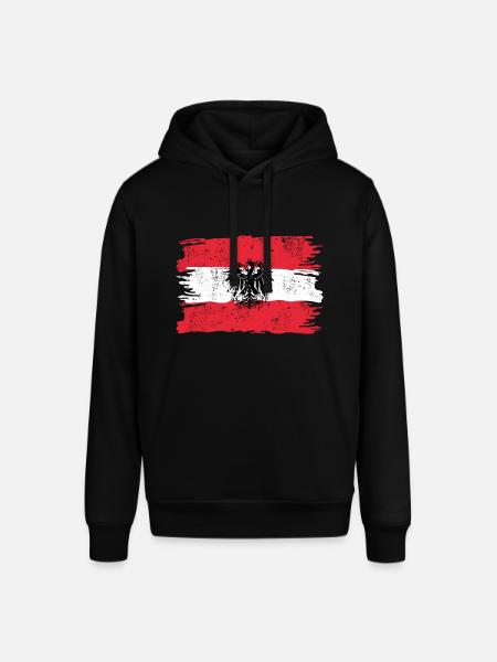 Austria Flag Adle - Stanley/Stella SOUNDER Unisex Hoodie - black