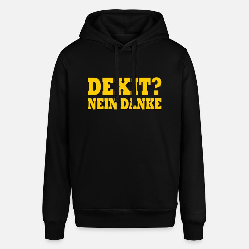 Dexit nein danke - Stanley/Stella Unisex Hoodie SOUNDER - Schwarz