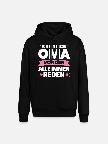 Oma Großmutter Enkelkind Geschenk - Stanley/Stella Unisex Hoodie SOUNDER - Schwarz