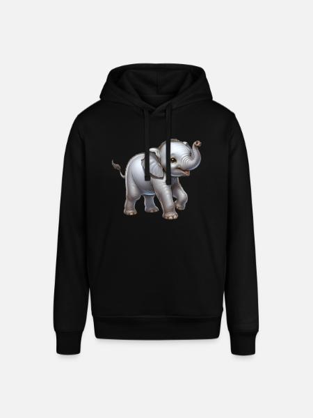 Conception d’éléphant mignon (bébé éléphant) - Sweat à capuche SOUNDER Stanley/Stella Unisexe - noir
