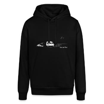 Haus am Meer MB 208 - Stanley/Stella Unisex Hoodie SOUNDER - Schwarz - Vorne - Alina (178cm) & Michal (187cm)