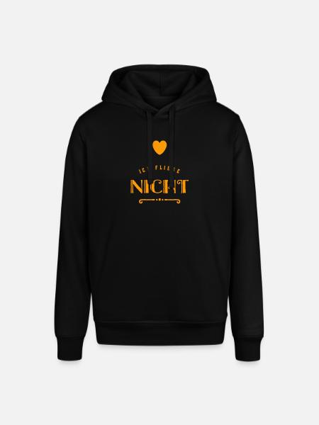 ich fliege nicht - Stanley/Stella Unisex Hoodie SOUNDER - Schwarz