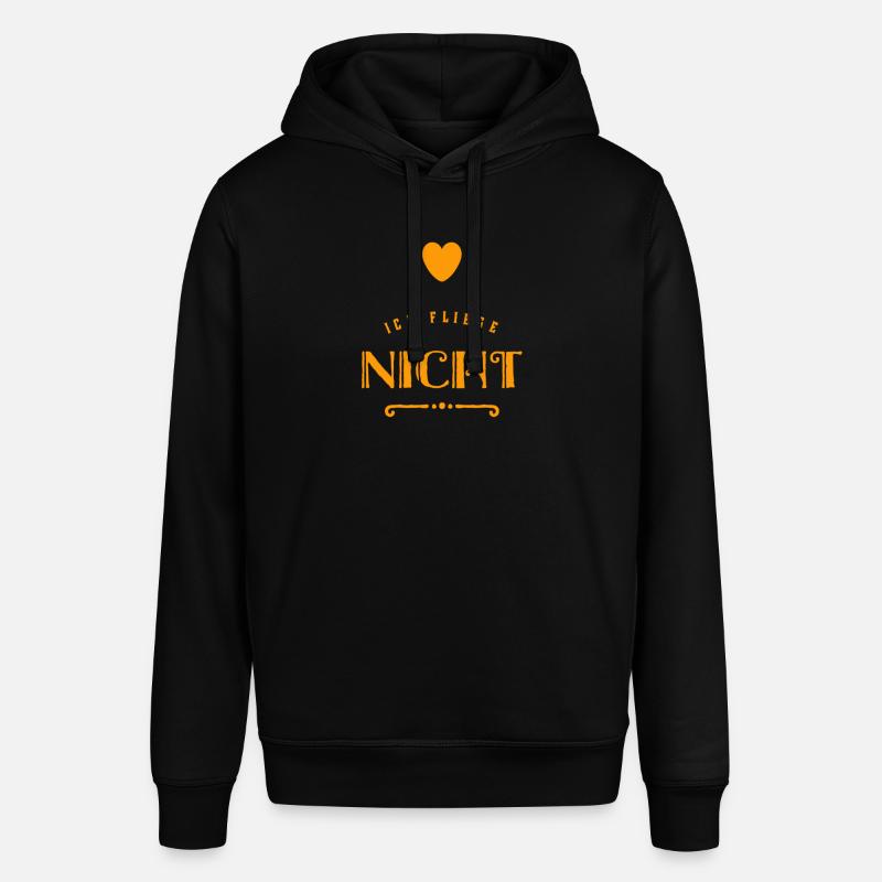 ich fliege nicht - Stanley/Stella Unisex Hoodie SOUNDER - Schwarz