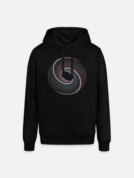 Sacred geometry spiral - Stanley/Stella SOUNDER Unisex Hoodie - black