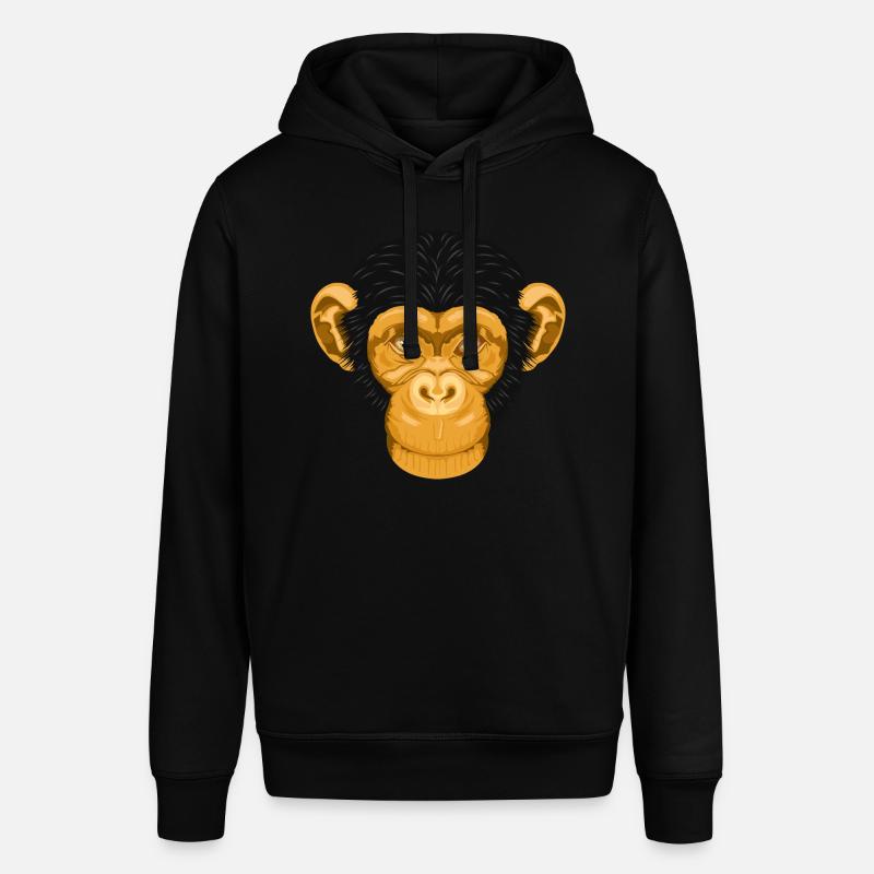 Affe Schimpanse Äffchen - Stanley/Stella Unisex Hoodie SOUNDER - Schwarz