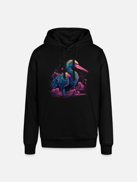 Pelican Bird Waterfowl - Stanley/Stella SOUNDER Unisex Hoodie - black