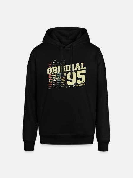 Original 1995 Jahrgang Vintage Retro Geburtstag - Stanley/Stella Unisex Hoodie SOUNDER - Schwarz