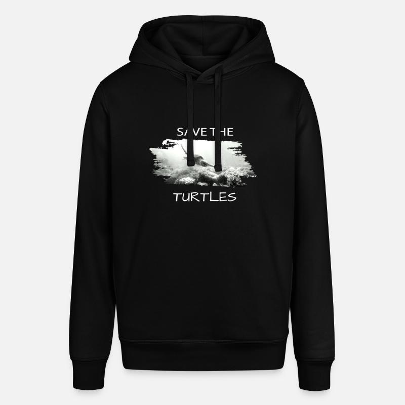 save the turtles - Stanley/Stella Unisex Hoodie SOUNDER - Schwarz