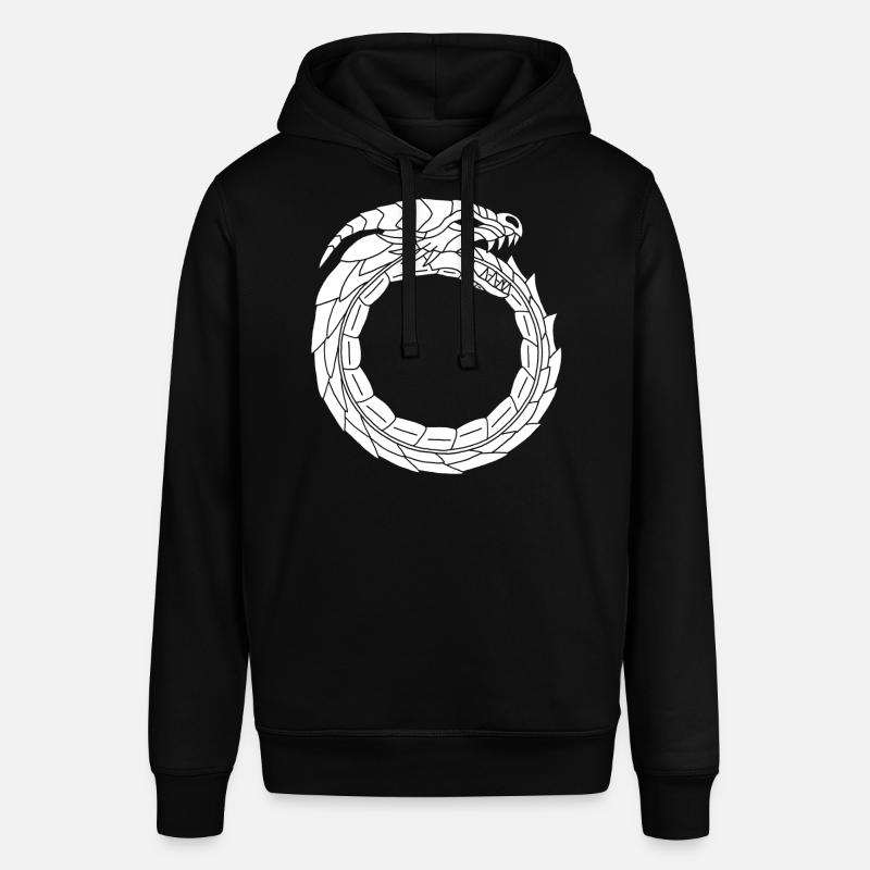 Dragon blanc dévoreur - Sweat à capuche SOUNDER Stanley/Stella Unisexe - noir