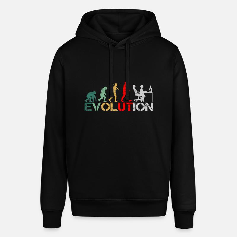 Computer Nerd Programmierer Evolution witzige - Stanley/Stella Unisex Hoodie SOUNDER - Schwarz