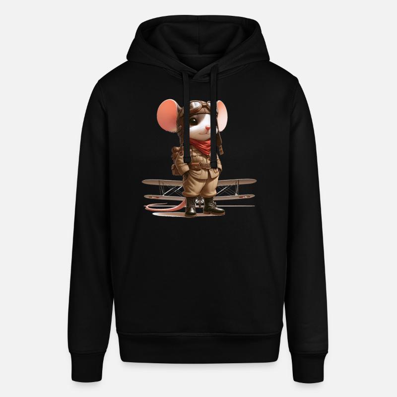 Pilote de souris mignon - Sweat à capuche SOUNDER Stanley/Stella Unisexe - noir