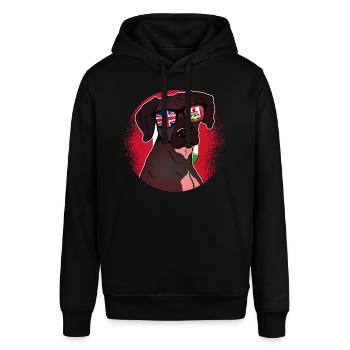 Bermuda - Stanley/Stella Unisex Hoodie SOUNDER - Schwarz - Vorne - Alina (178cm) & Michal (187cm)