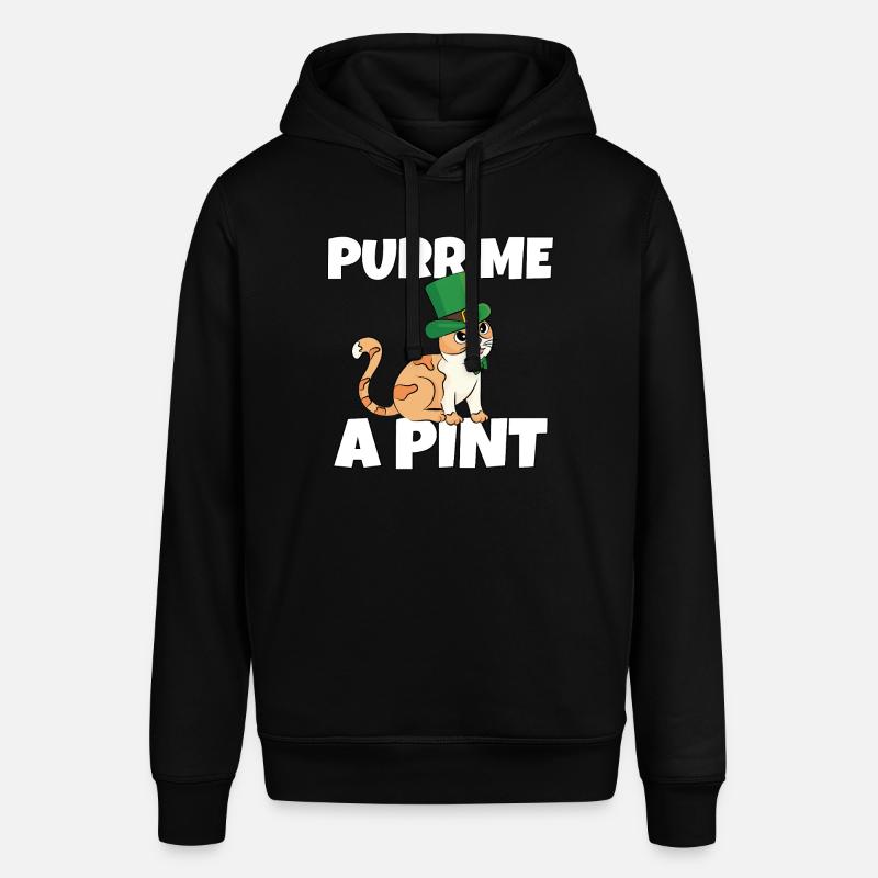 Saint-Patrick Vilain Chat Soiffé Leprechaun - Sweat à capuche SOUNDER Stanley/Stella Unisexe - noir