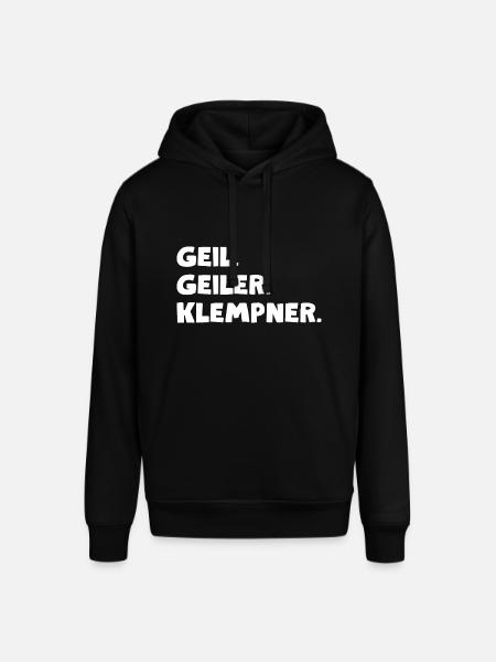 Geil. Geiler. Klempner - Stanley/Stella Unisex Hoodie SOUNDER - Schwarz