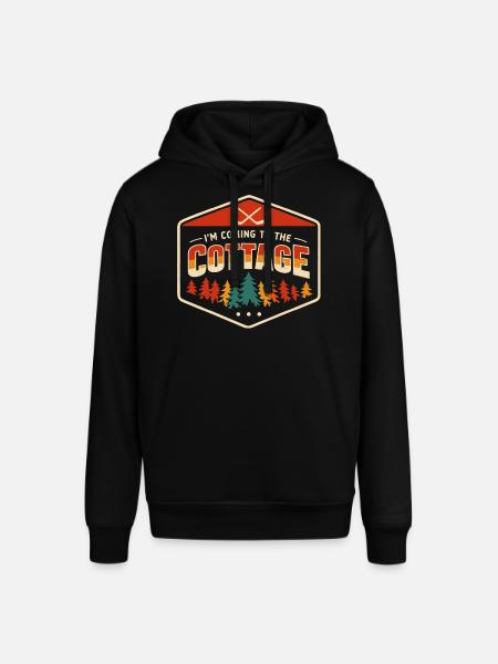 Weekend in the Retro Nature Countryside - Stanley/Stella SOUNDER Unisex Hoodie - black