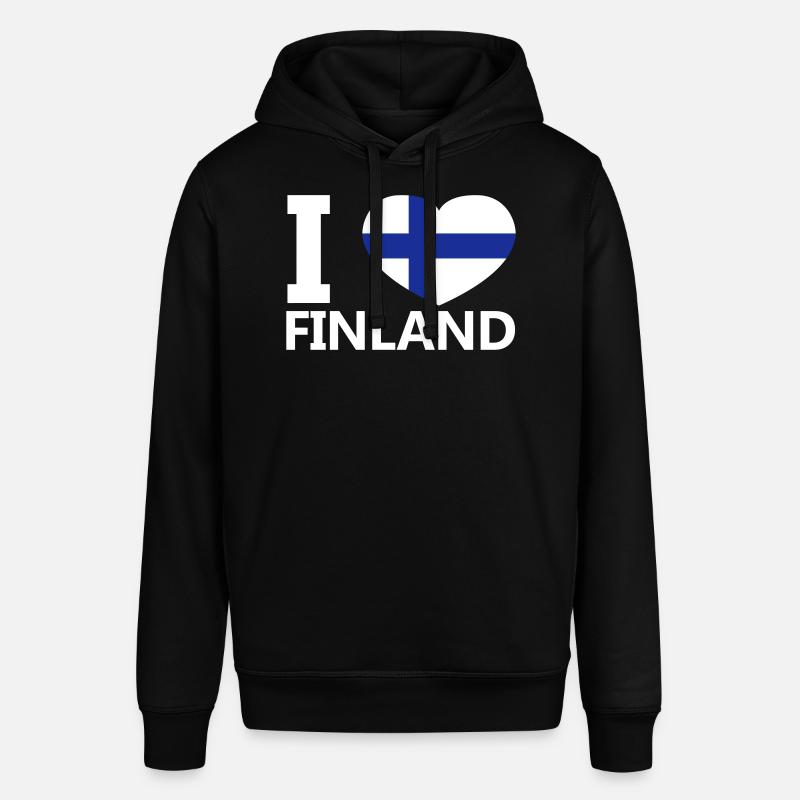 J'aime la Finlande - Sweat à capuche SOUNDER Stanley/Stella Unisexe - noir