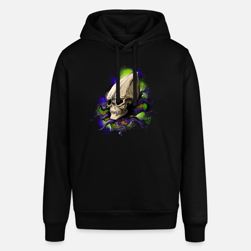 Alien BONE SQL - Stanley/Stella SOUNDER Unisex Hoodie - black