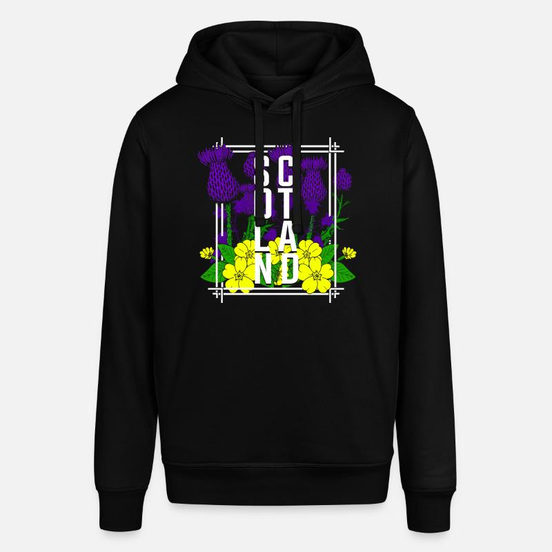 Fleurs d’Écosse - Sweat à capuche SOUNDER Stanley/Stella Unisexe - noir