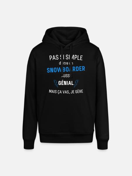 Toller Snowboarder - Stanley/Stella Unisex Hoodie SOUNDER - Schwarz