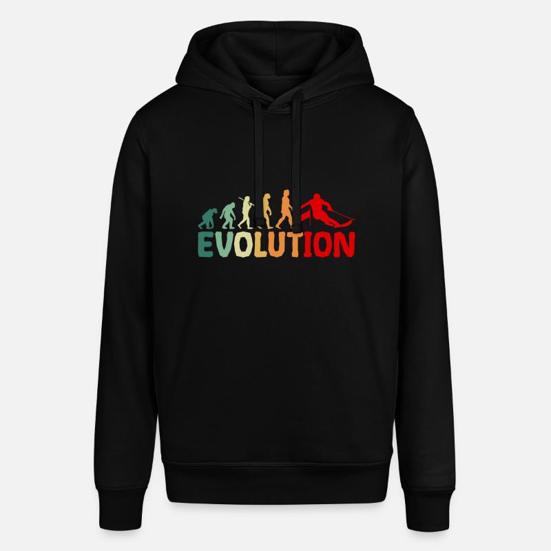 Évolution du ski - Sweat à capuche SOUNDER Stanley/Stella Unisexe - noir