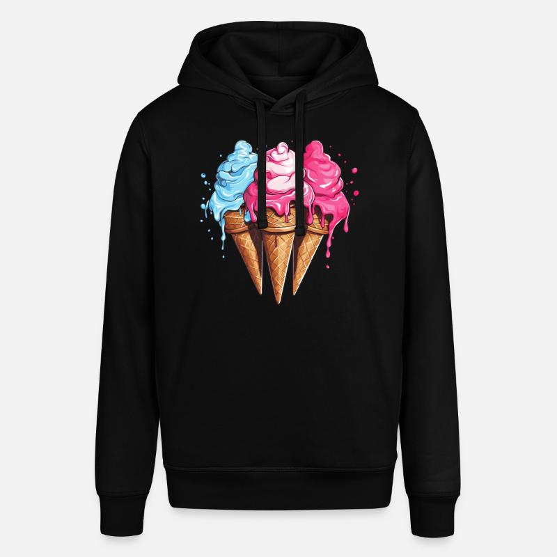 Eiscreme Eis Sommer - Stanley/Stella Unisex Hoodie SOUNDER - Schwarz