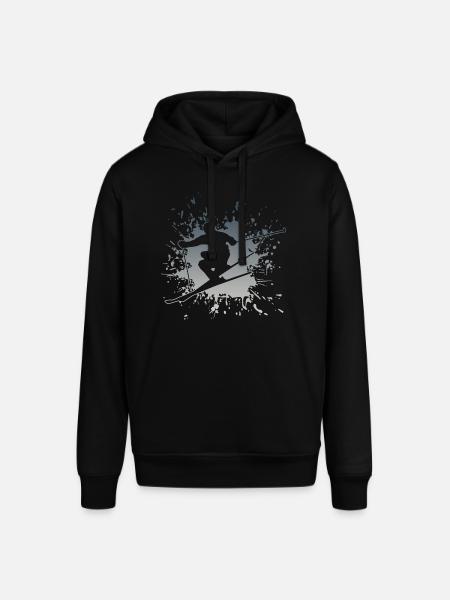 Skiing Splash Spruch Ski - Stanley/Stella Unisex Hoodie SOUNDER - Schwarz
