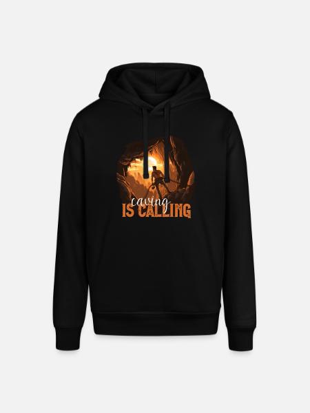 The cave calls at sunset - Stanley/Stella SOUNDER Unisex Hoodie - black