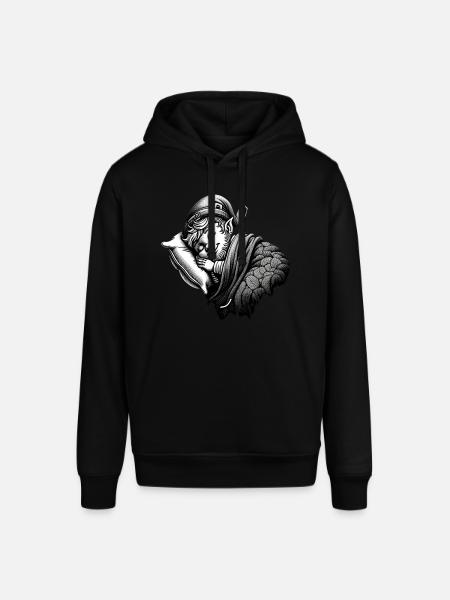 Sleeping Leprechaun (Irish Leprechaun) - Stanley/Stella SOUNDER Unisex Hoodie - black