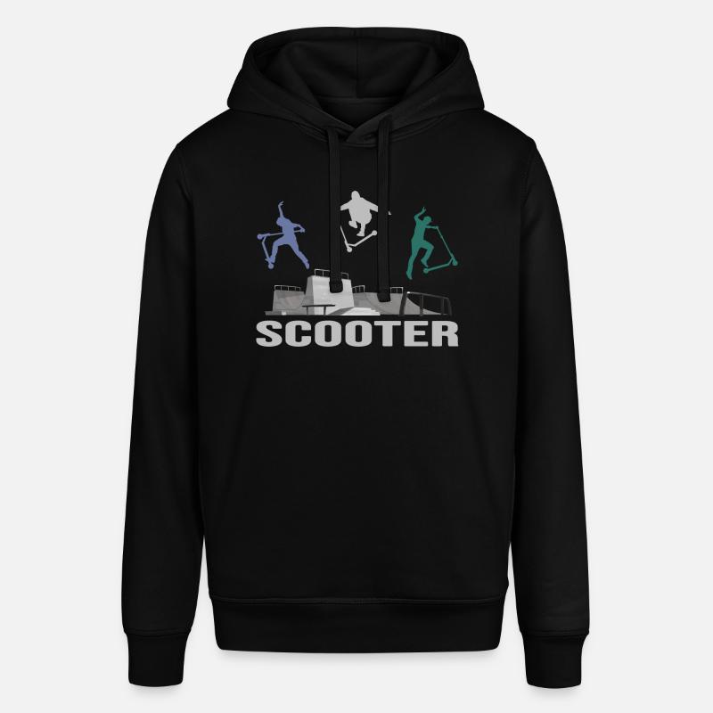 stuntscooter rollerscooter scooter e-scooter - Stanley/Stella SOUNDER Unisex Hoodie - black