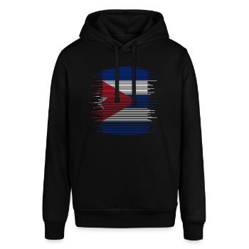 Cuba Flag Caribbean Vacation Cuba Travel Havana - Stanley/Stella SOUNDER Unisex Hoodie - black - Front - Alina (178cm) & Michal (187cm)